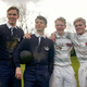 The fellowship of the movie: Nicholas Hoult, Anthony Boyle, Patrick Gibson, and Tom Glynn-Carney